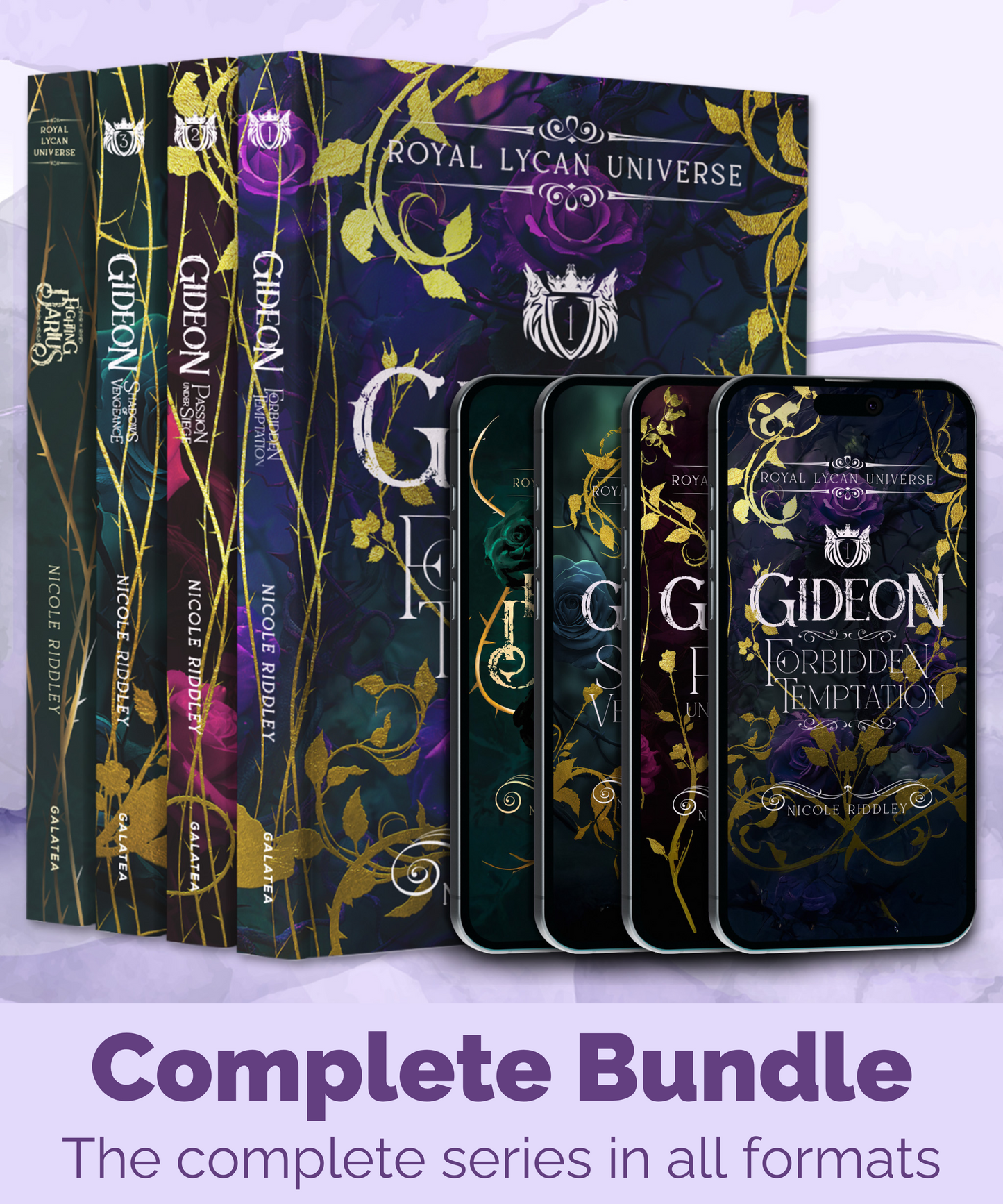 Nicole Riddley: Gideon Series (Royal Lycan Universe)