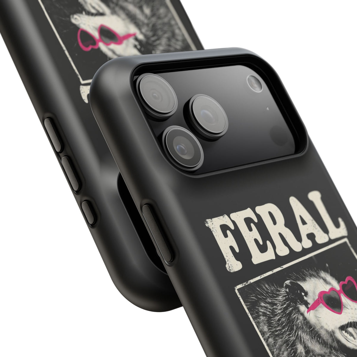 Feral for Fictional Men Phone Case - Black