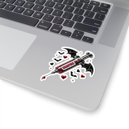 Vampire Romance Syringe | Vinyl Kiss-Cut Sticker