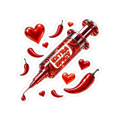 Extra Spicy Syringe | Vinyl Kiss-Cut Sticker