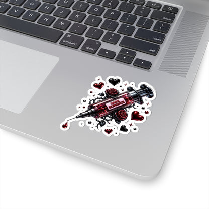 Dark Romance Syringe | Vinyl Kiss-Cut Sticker