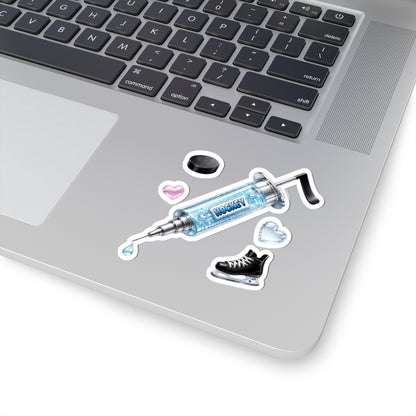Hockey Romance Syringe | Vinyl Kiss-Cut Sticker