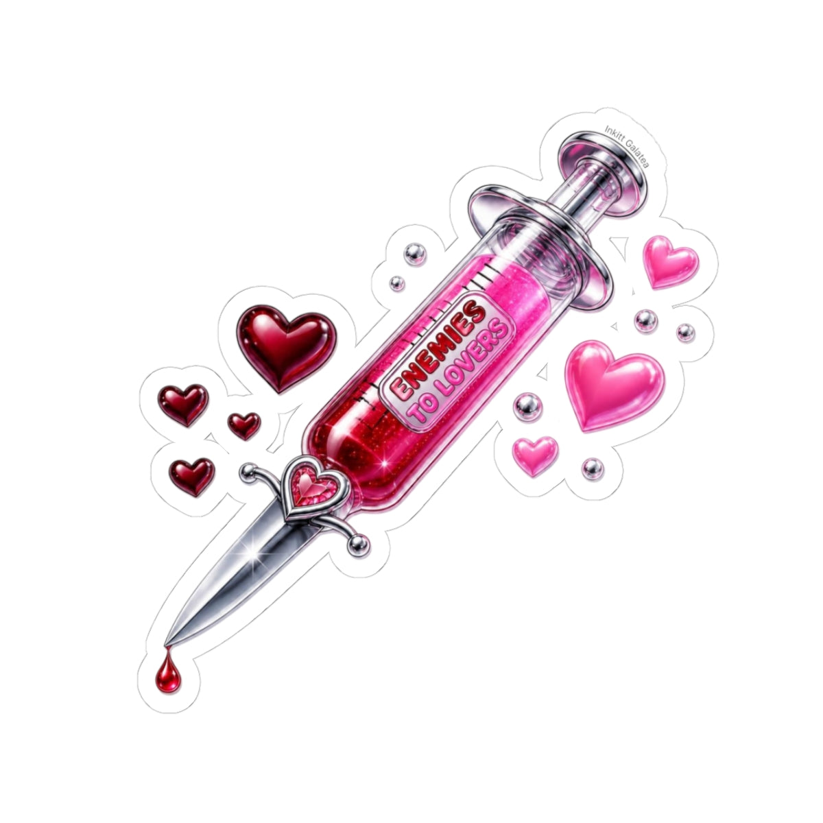 Enemies to Lovers Syringe | Vinyl Kiss-Cut Sticker
