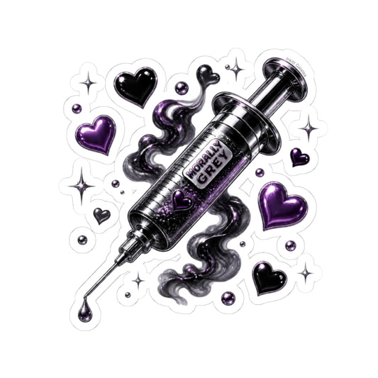 Morally Grey Syringe | Vinyl Kiss-Cut Sticker